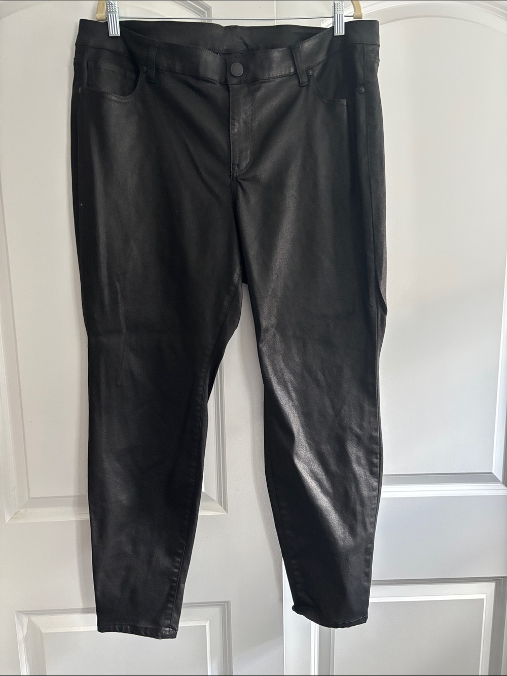 Lane Bryant Black Faux Leather Skinny Pants
